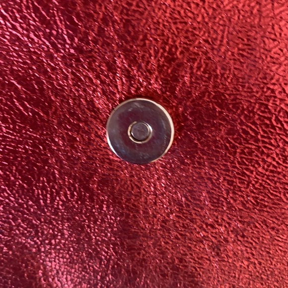 RARE metallic red YSL Belle du Jour leather clutch - Picture 15 of 16